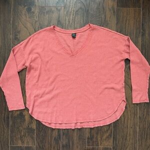 Wild Fable Size Medium Blush Pink Waffle Knit Top